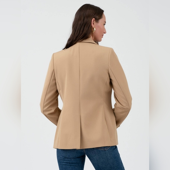 Classic Tan Women's Blazer - Picture 2 of 3